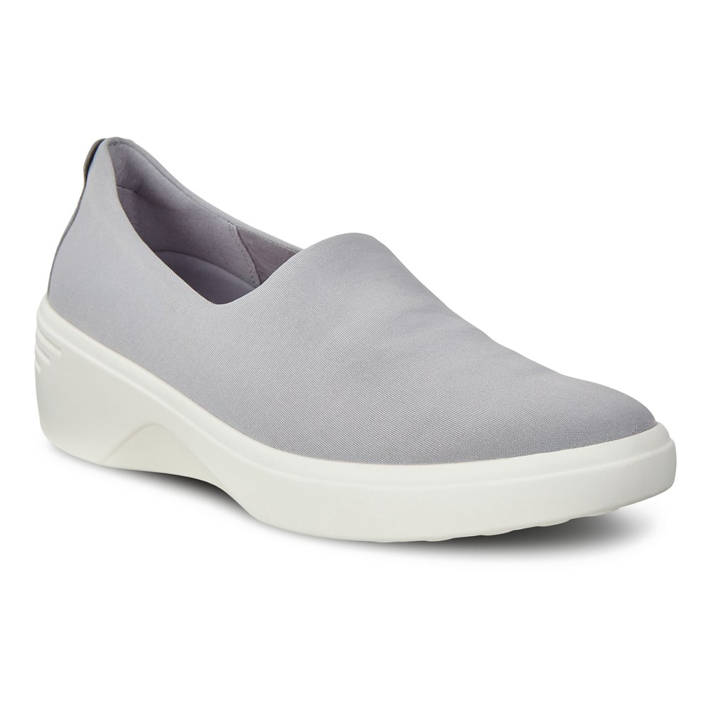 Loafers Mujer - ECCO Soft 7 Wedge - Grises - VIF901746